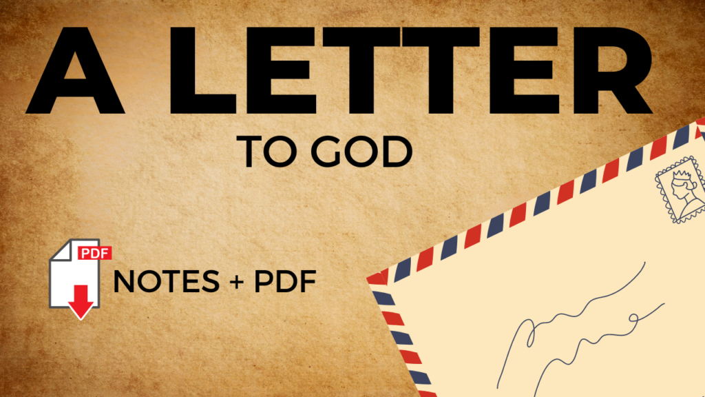 A letter to god notes ncert solution animated video etutor